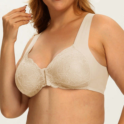 Front Closure Lace Wireless Bras - image 4