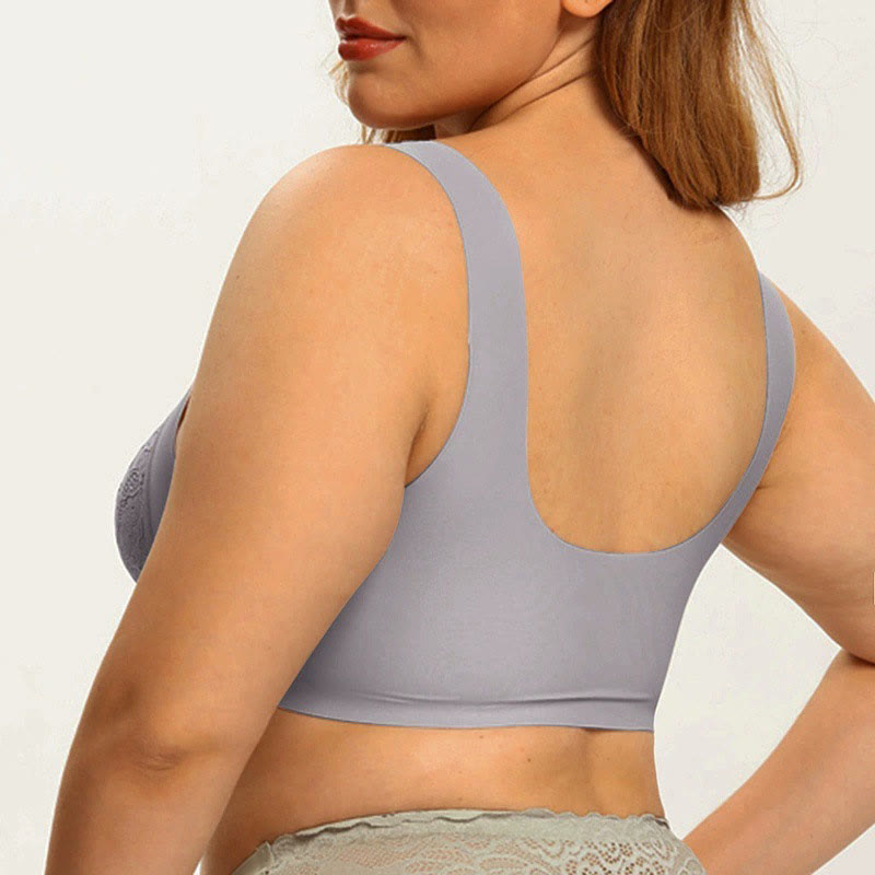 Front Closure Lace Wireless Bras - image 12