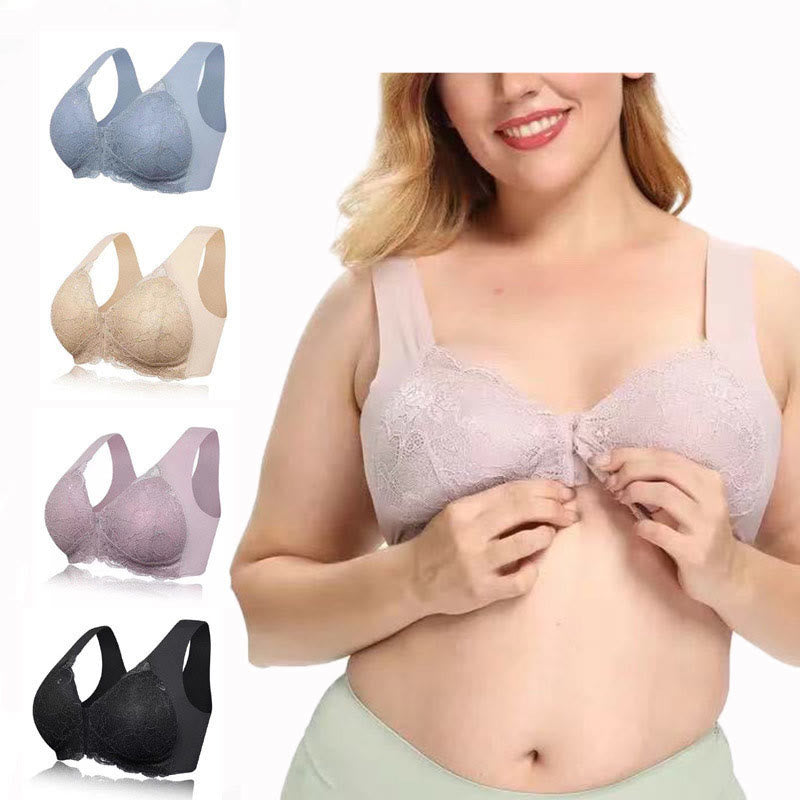 Front Closure Lace Wireless Bras - image 0