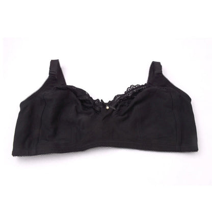 Black Lace Wireless Bras - Black - 50 - J - image 3