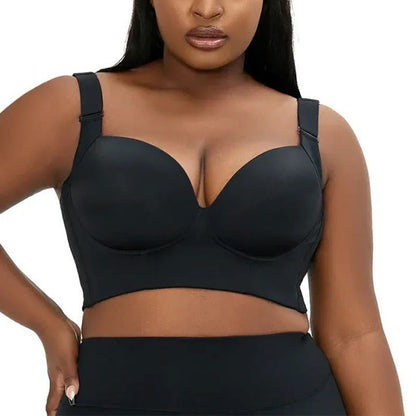 Deep V Full Coverage Bras - Black - 50 - F - image 0
