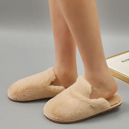 Plus Size Fuzzy House Slippers