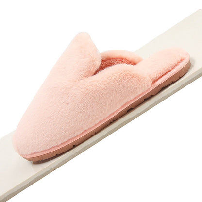 Plus Size Fuzzy House Slippers
