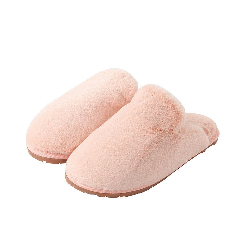 Plus Size Fuzzy House Slippers - Pink - EU42-43(US11-12) - image 13