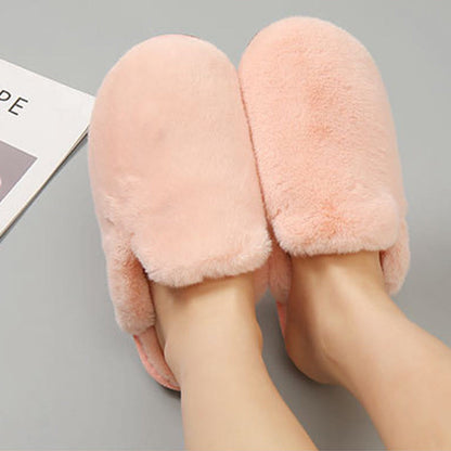 Plus Size Fuzzy House Slippers