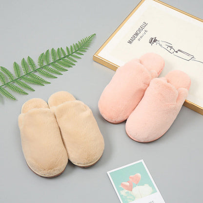 Plus Size Fuzzy House Slippers