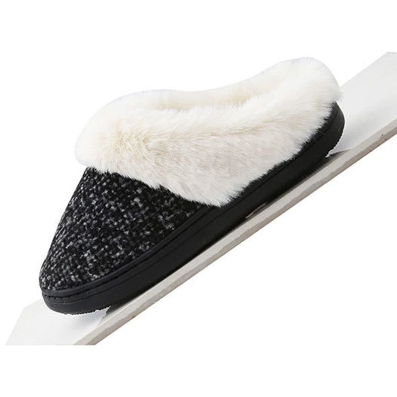 Plus Size Fur Lined Bedroom Slippers - image 5
