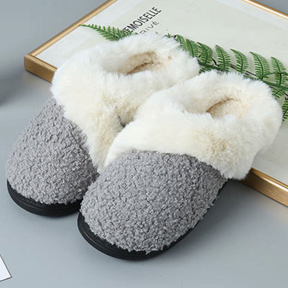 Plus Size Fur Lined Bedroom Slippers - image 2