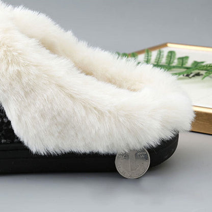 Plus Size Fur Lined Bedroom Slippers - image 6
