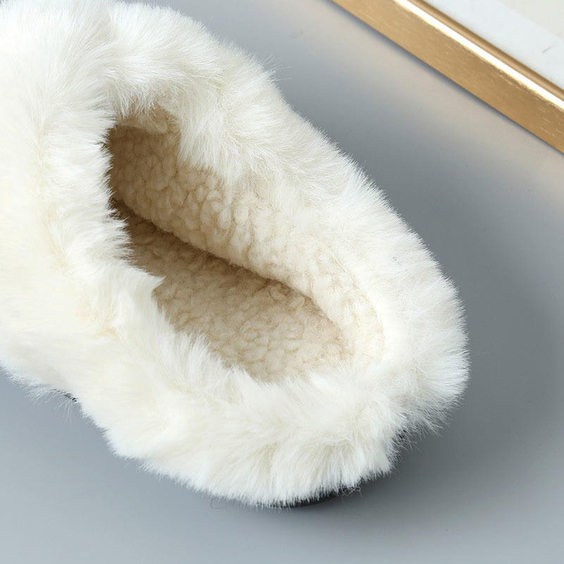 Plus Size Fur Lined Bedroom Slippers - image 8