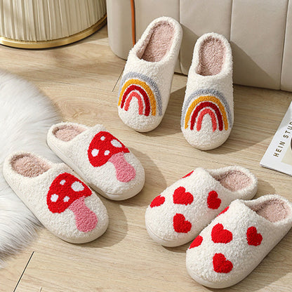 Plus Size Rainbow Mushroom Slippers - image 1