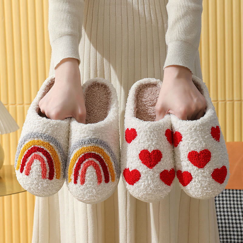 Plus Size Rainbow Mushroom Slippers - image 2