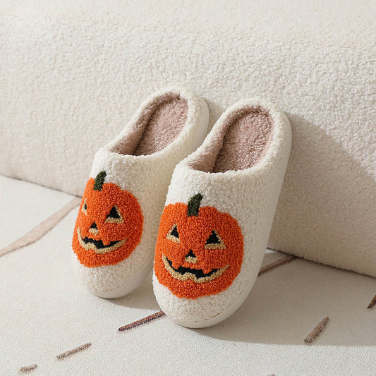 Plus Size Devil Slippers - Pumpkin - EU 42-43(US 8.5-9) - image 0