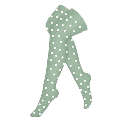 Green Series Thigh High Compression Socks(3 Pairs) - Polka Dots - S/M - image 6