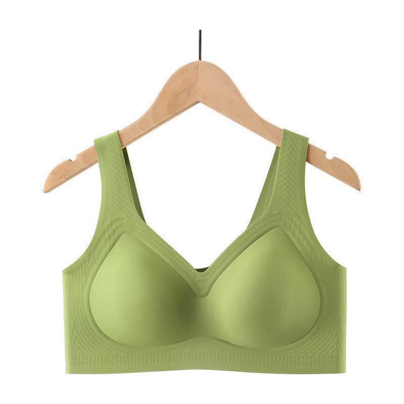 Seamless Comfort Wireless Bras - Green - 5XL - image 8