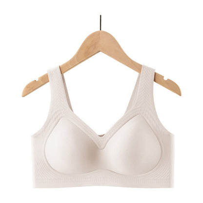 Seamless Comfort Wireless Bras - Beige - 5XL - image 5