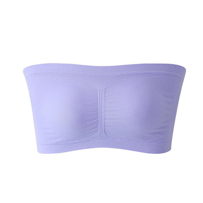 Padded Bralette Wireless Bra(3 Packs) - Purple - 2XL - image 8