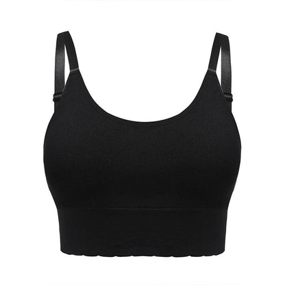 Elasticity Wireless Bras - Black - 4XL - image 3
