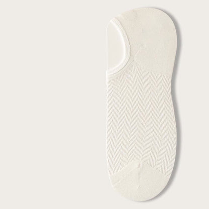 Ultra Thin No Show Socks(7 Pairs) - White - EU40-44(US7-10) - image 11