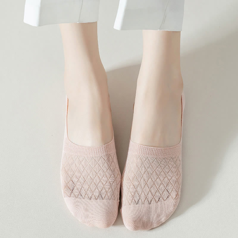 Grid Elasticity No Show Socks(8 Pairs) - image 1