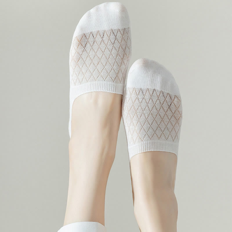 Grid Elasticity No Show Socks(8 Pairs) - image 5