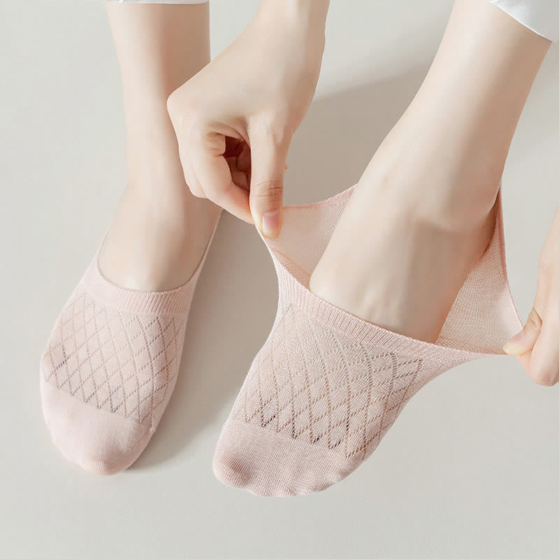 Grid Elasticity No Show Socks(8 Pairs) - image 7