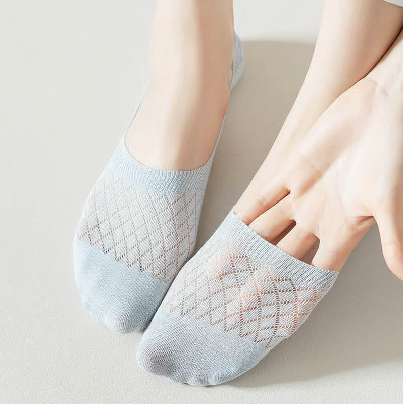 Grid Elasticity No Show Socks(8 Pairs) - image 8
