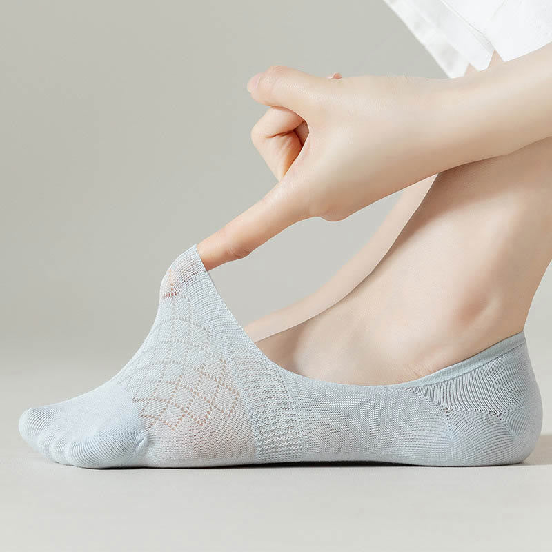 Grid Elasticity No Show Socks(8 Pairs) - image 10