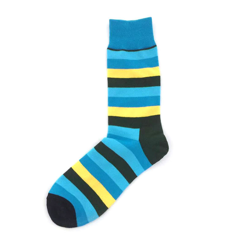 Color Stripes Quarter Socks(5 Pairs) - image 2