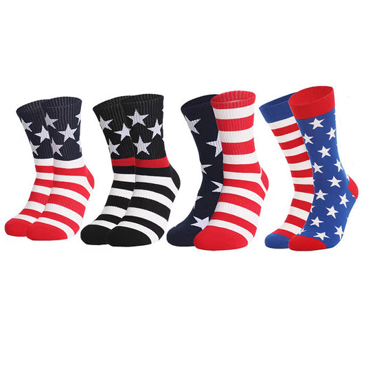 American Flag Elements Quarter Socks(4 Pairs) - image 0