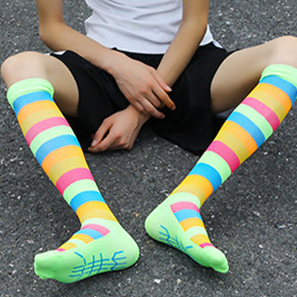 Rainbow Stripes Knee High Socks(6 Pairs) - image 11
