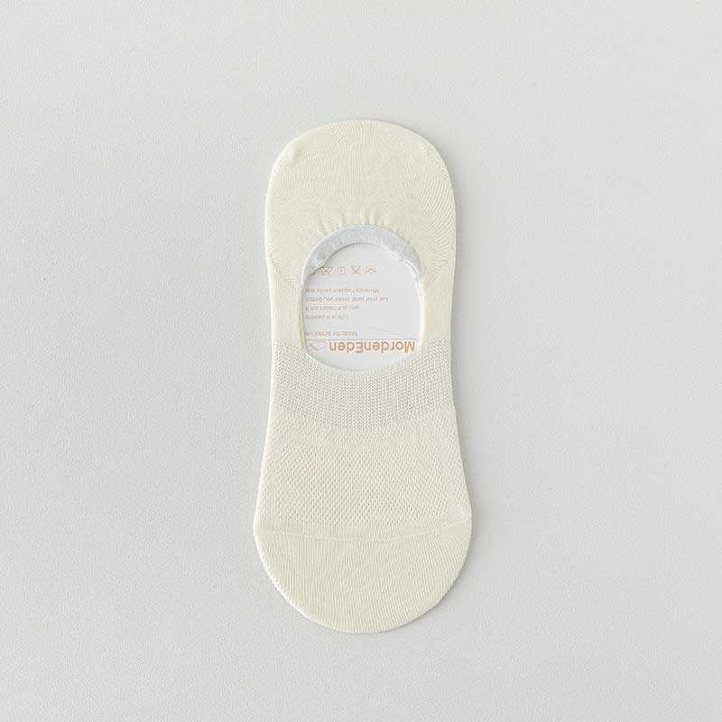 Breathable Mesh No Show Socks(8 Pairs) - Beige - EU38-44(US5-10) - image 11