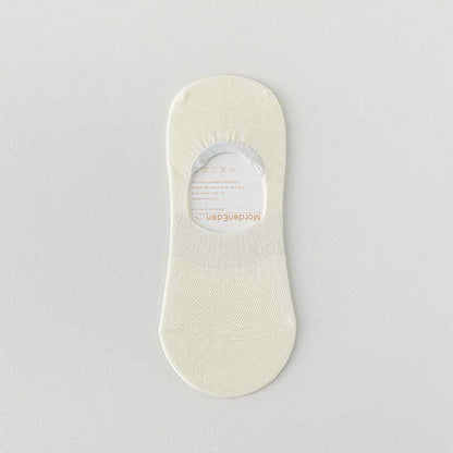 Breathable Mesh No Show Socks(8 Pairs) - Beige - EU38-44(US5-10) - image 11