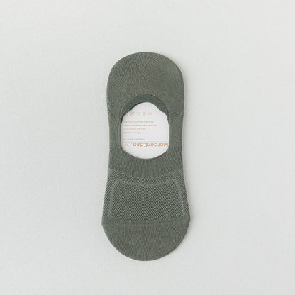 Breathable Mesh No Show Socks(8 Pairs) - Army Green - EU38-44(US5-10) - image 13
