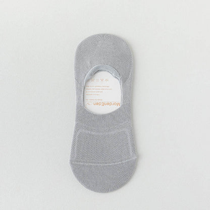Breathable Mesh No Show Socks(8 Pairs) - Light Gray - EU38-44(US5-10) - image 15