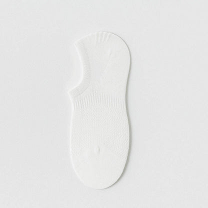 Summer Mesh No Show Socks(5 Pairs) - White - EU38-44(US5-10) - image 7