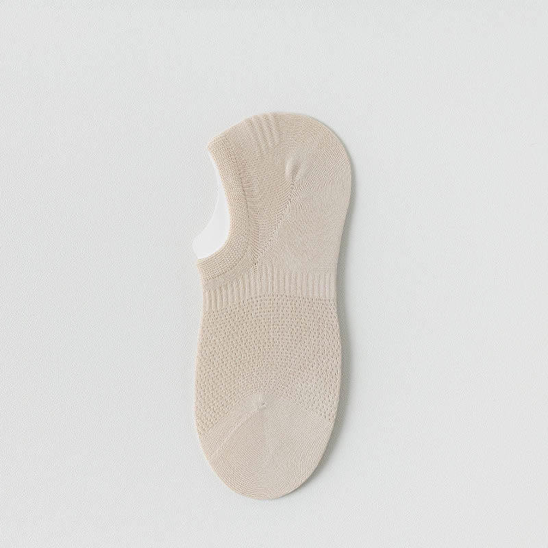 Summer Mesh No Show Socks(5 Pairs) - Beige - EU38-44(US5-10) - image 10