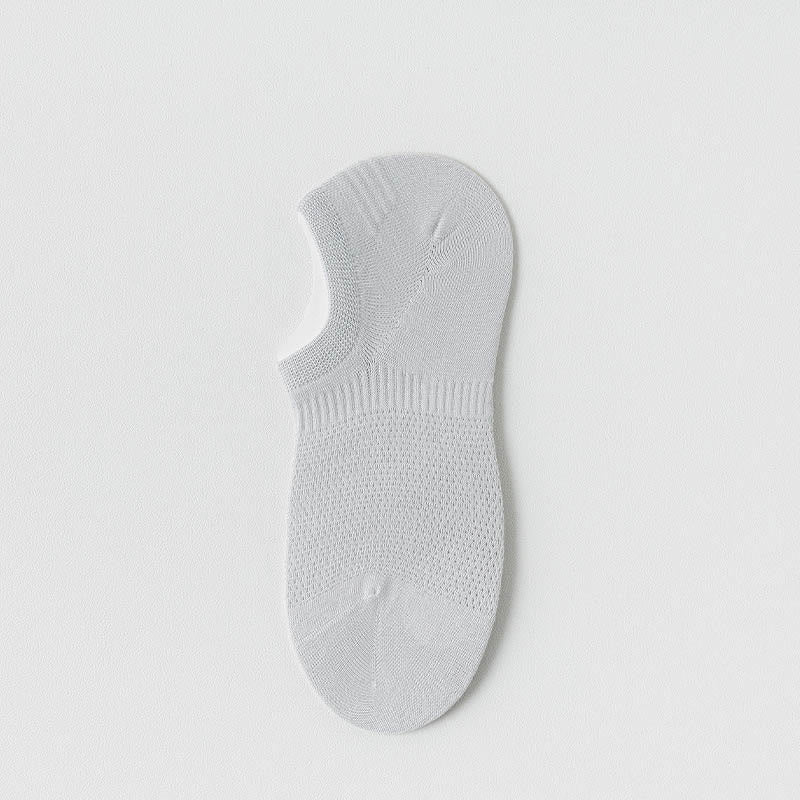 Summer Mesh No Show Socks(5 Pairs) - Grey - EU38-44(US5-10) - image 8