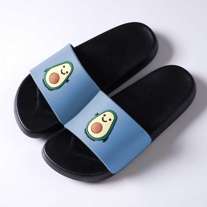 Plus Size Avocado Slides(2 Pairs) - Blue - 2XL - image 8