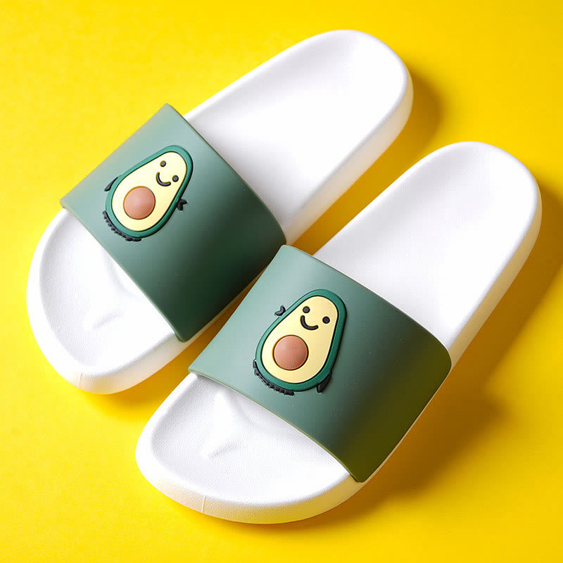 Plus Size Avocado Slides(2 Pairs) - White - 2XL - image 10