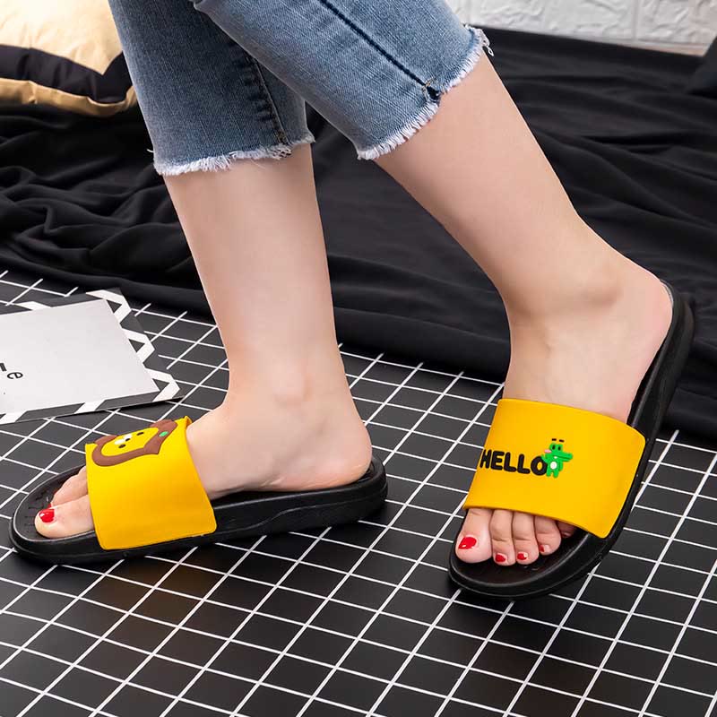Plus Size Asymmetric Pattern Slides(2 Pairs) - image 2