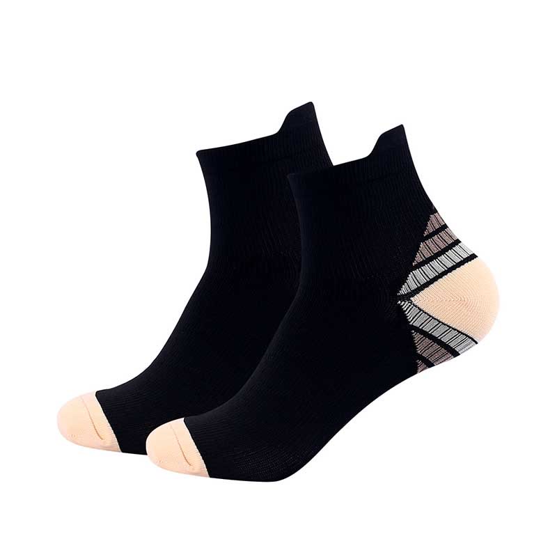 Plus Size Cushioned Athletic Ankle Compression Socks(7 Pairs) - Yellow - EU40-46(US7-12) - image 2
