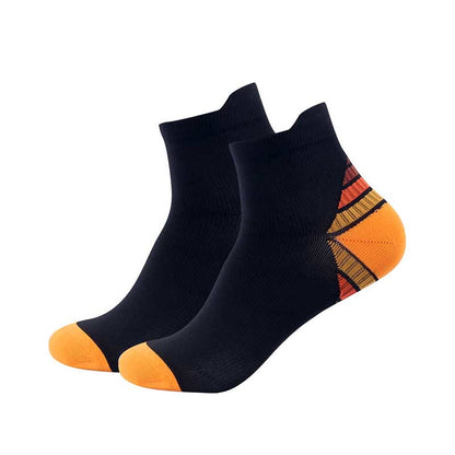 Plus Size Cushioned Athletic Ankle Compression Socks(7 Pairs) - Orange - EU40-46(US7-12) - image 5