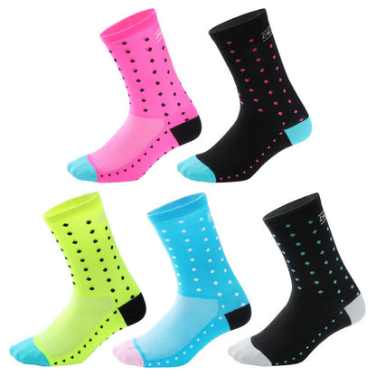 Dot Quarter Compression Socks(5 Pairs) - Multicolor - EU39-46(US6-12) - image 0