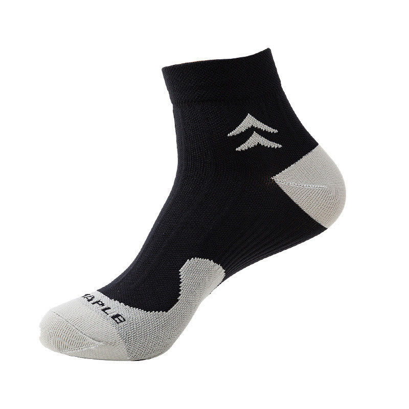 Plus Size Arch Support Ankle Compression Socks(7 Pairs) - Black - EU40-46(US7-12) - image 1