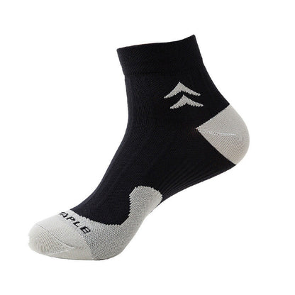 Plus Size Arch Support Ankle Compression Socks(7 Pairs) - Black - EU40-46(US7-12) - image 1