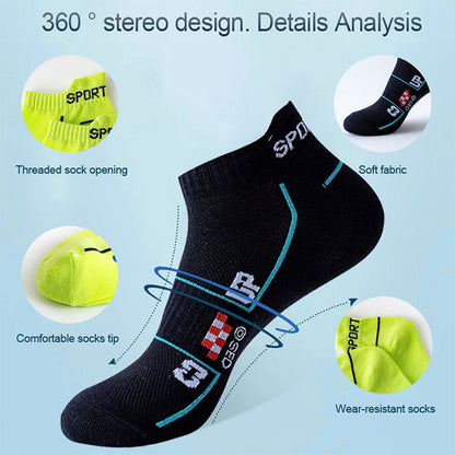 Plus Size Mesh Ventilating Ankle Compression Socks(6 Pairs) - image 3