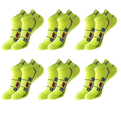 Plus Size Mesh Ventilating Ankle Compression Socks(6 Pairs) - Light Green - EU38-45(US5-11) - image 5