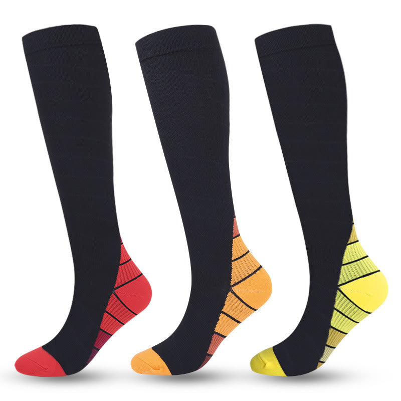 Cycling Knee High Compression Socks(4 Pairs)