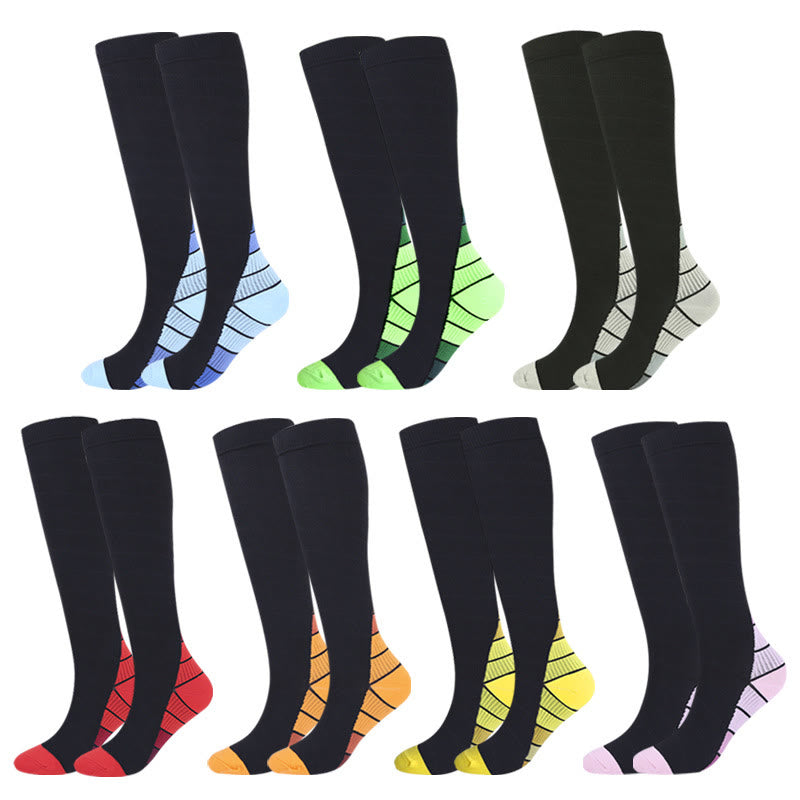 Cycling Knee High Compression Socks(4 Pairs)